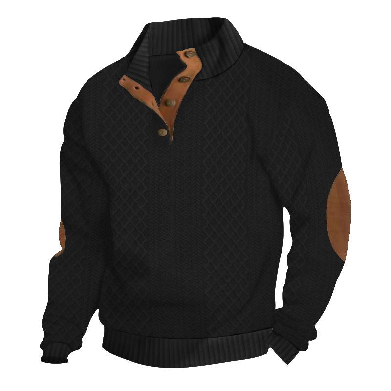 Logan™ - Pullover lavorato a maglia con colletto alto e maniche lunghe