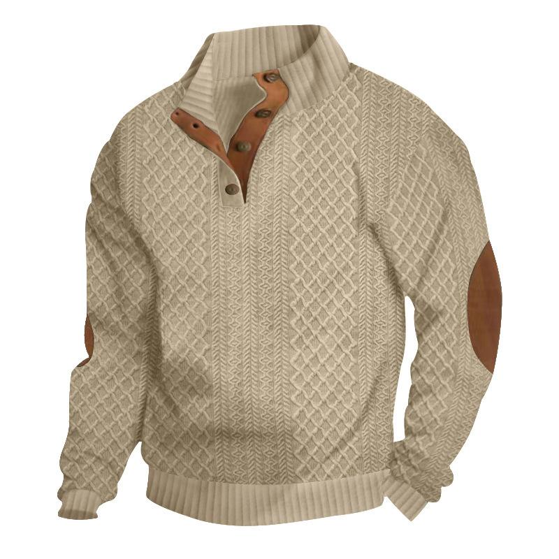 Logan™ - Pullover lavorato a maglia con colletto alto e maniche lunghe