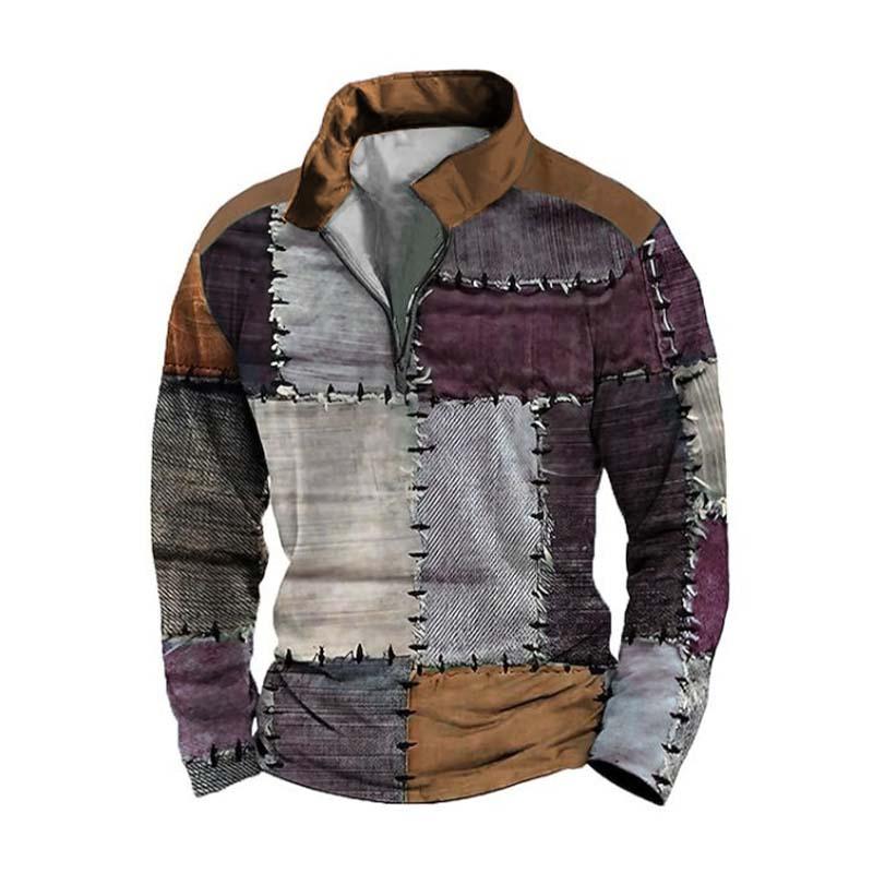 Caleb™ - Polo a maniche lunghe stampato in 3D classico e confortevole
