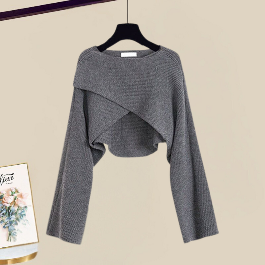Riley™ - Set di Abito e Cardigan Elegante
