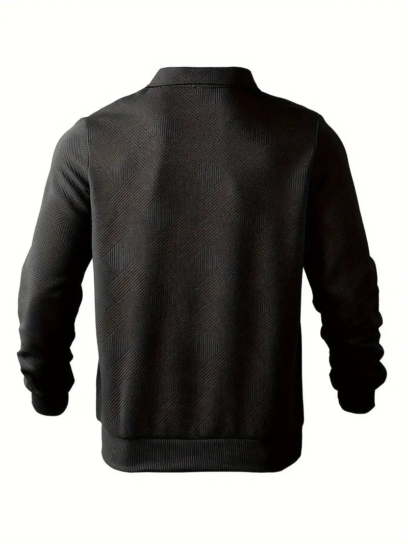 James™ - Maglione Vintage Design Geometrico con Zip
