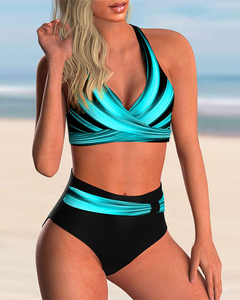 Victoria™ | Set bikini con stampa e dettaglio incrociato