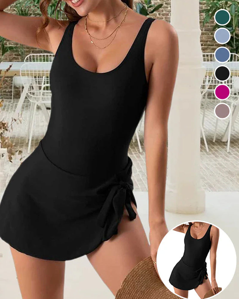Costume da bagno intero con controllo della pancia e vestibilità snella per donne