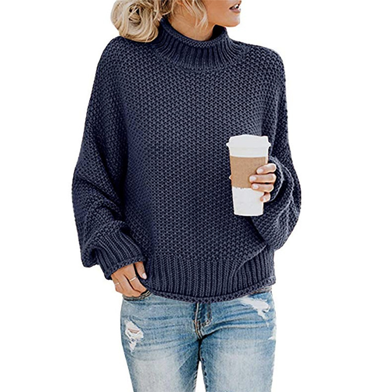 Noel - Maglione con Collo Alto Confortevole