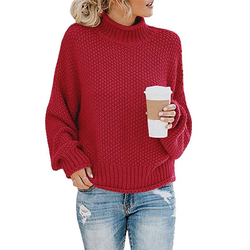 Noel - Maglione con Collo Alto Confortevole