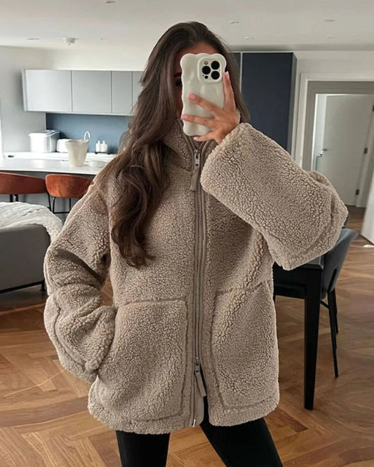 Penelope - Giacca Puffer in Morbido Teddy
