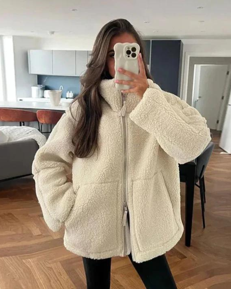 Penelope - Giacca Puffer in Morbido Teddy