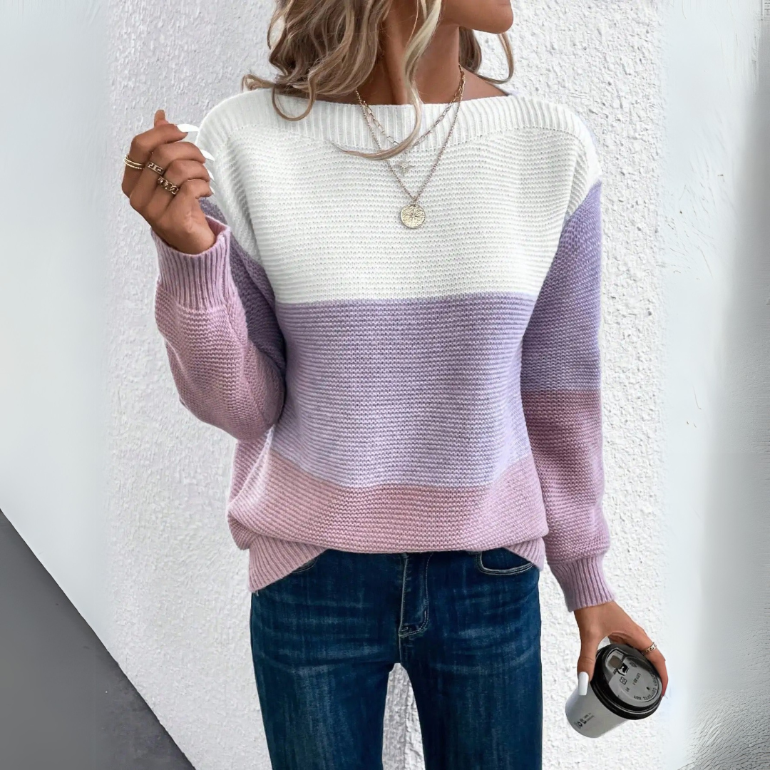 Clara - Maglione Patchwork Elegante