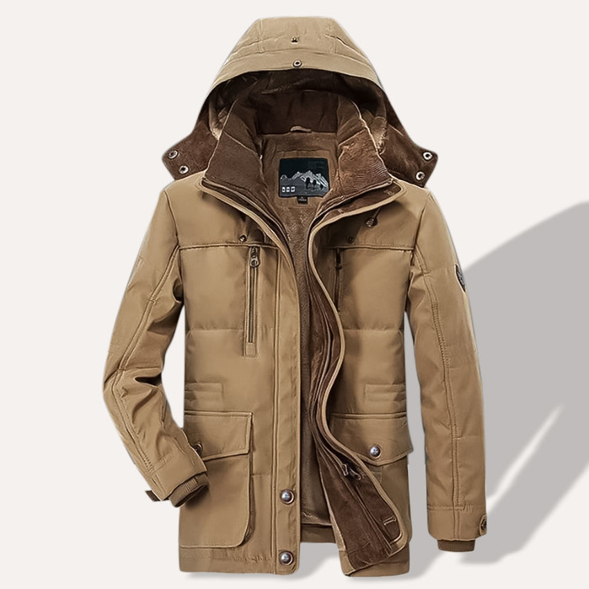 Parka Invernale Termico da Uomo con Diverse Tasche