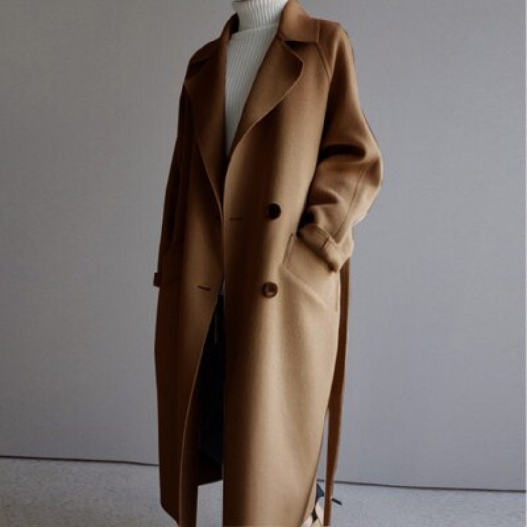 Clara Cappotto Trench in Lana