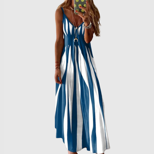Ariella - Abito Maxi Striped Senza Maniche Chic