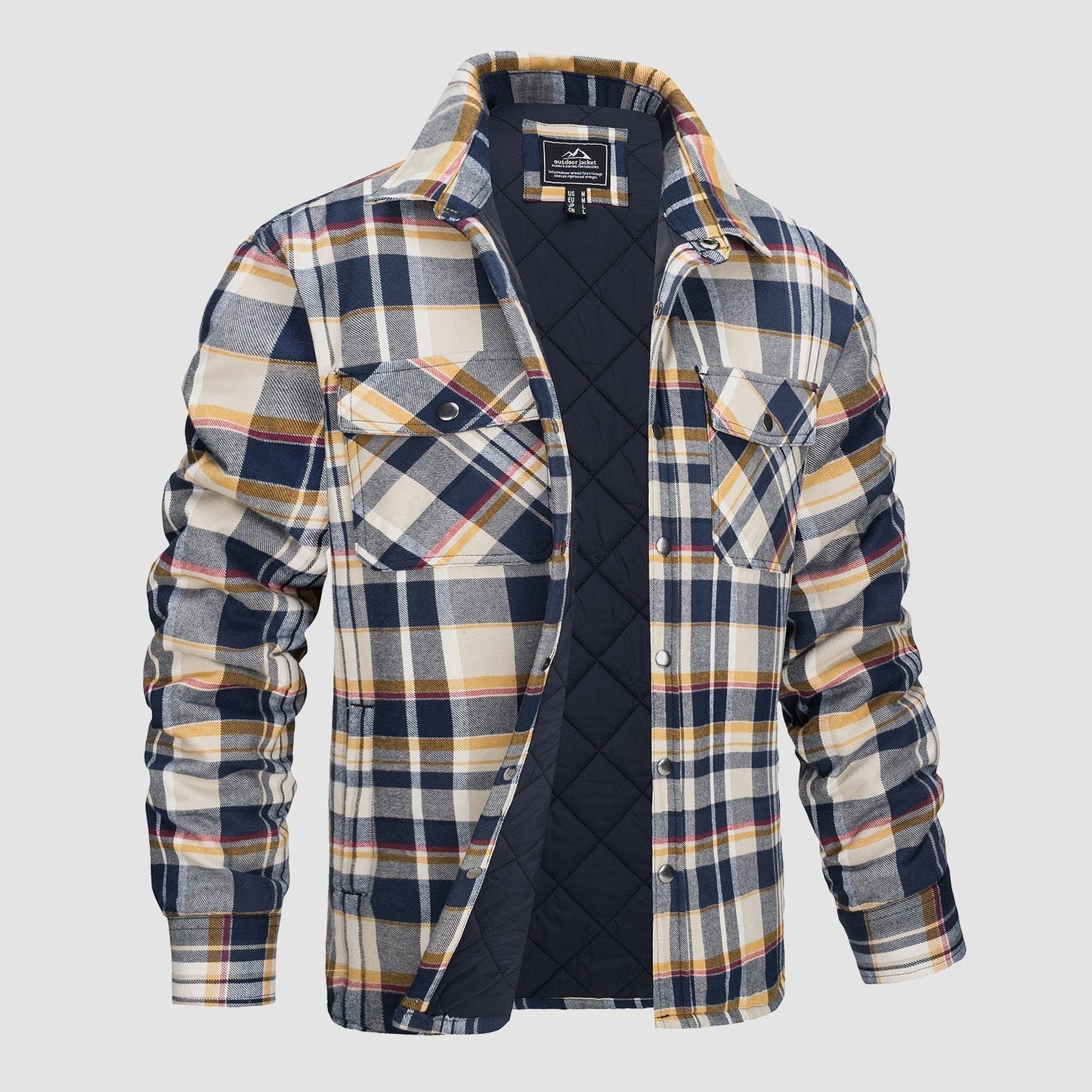 Design Versatile Giacca Bomber a Quadri