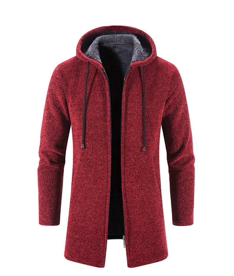 Cappotto con Cappuccio da Uomo