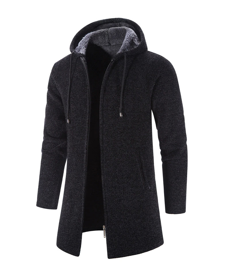Cappotto con Cappuccio da Uomo