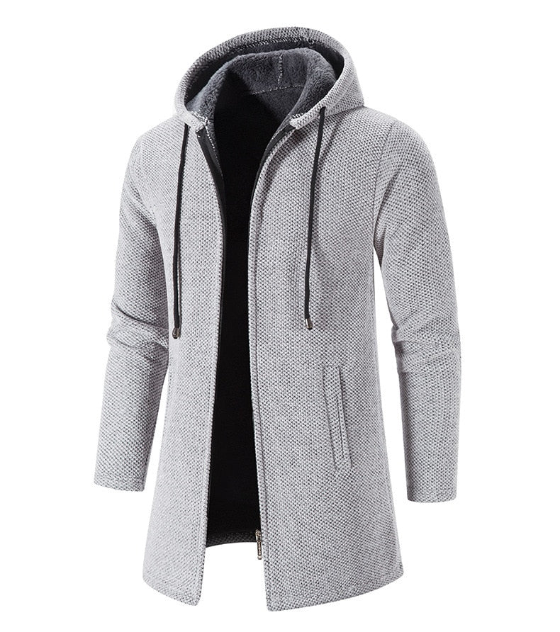 Cappotto con Cappuccio da Uomo