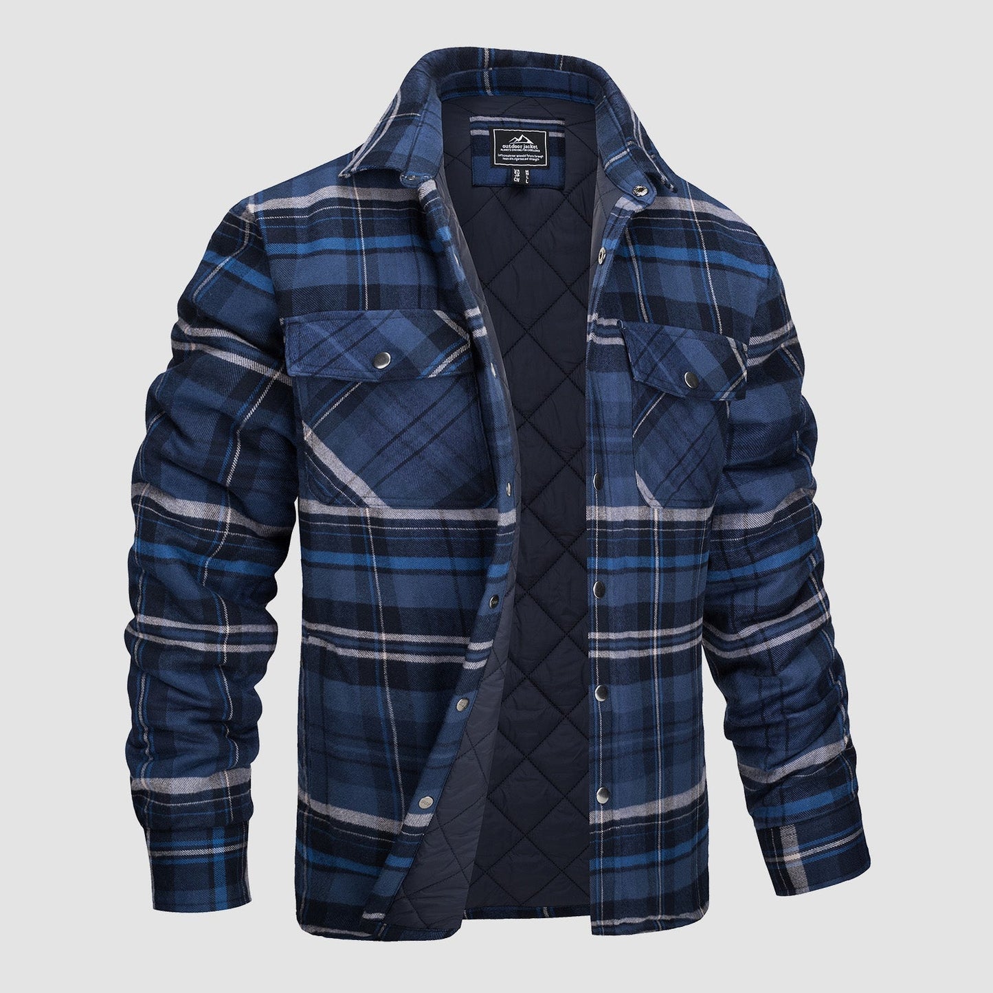 Design Versatile Giacca Bomber a Quadri