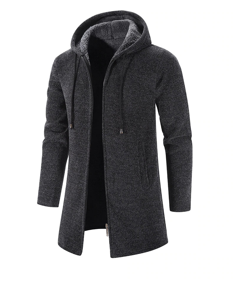 Cappotto con Cappuccio da Uomo