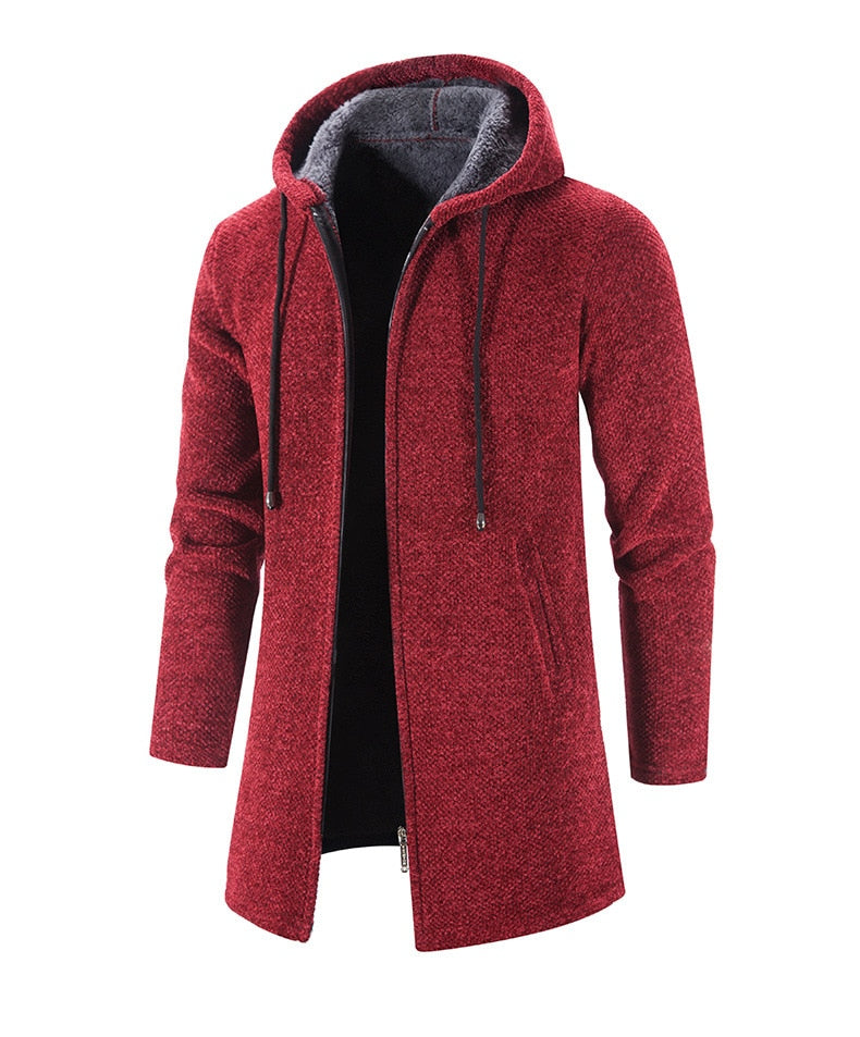 Cappotto con Cappuccio da Uomo