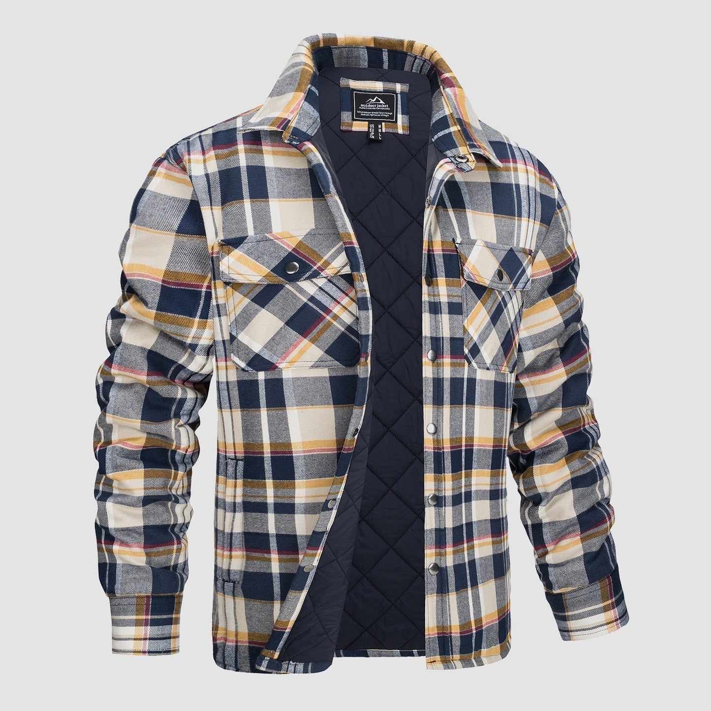 Design Versatile Giacca Bomber a Quadri