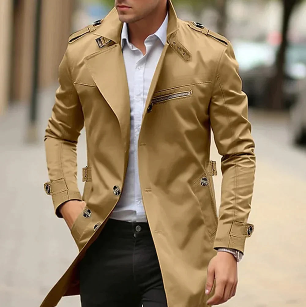 Trench elegante per uomini