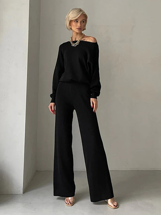 Ellie™ - Set Monocromatico Elegante in Maglia Invernale