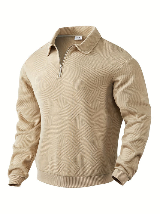 James™ - Maglione Vintage Design Geometrico con Zip