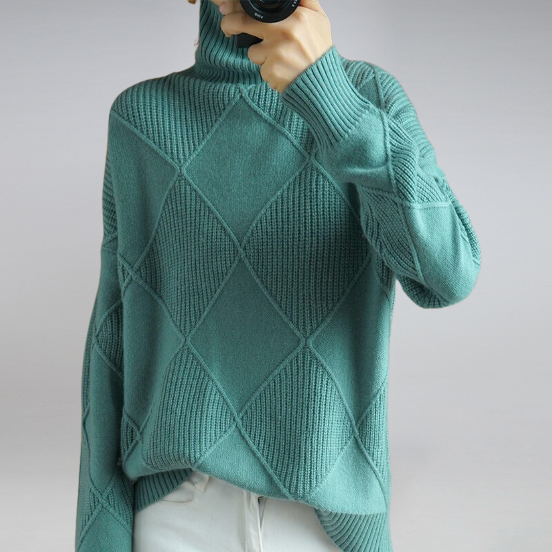 Adelle™ | Pullover con Collo Alto Confortevole