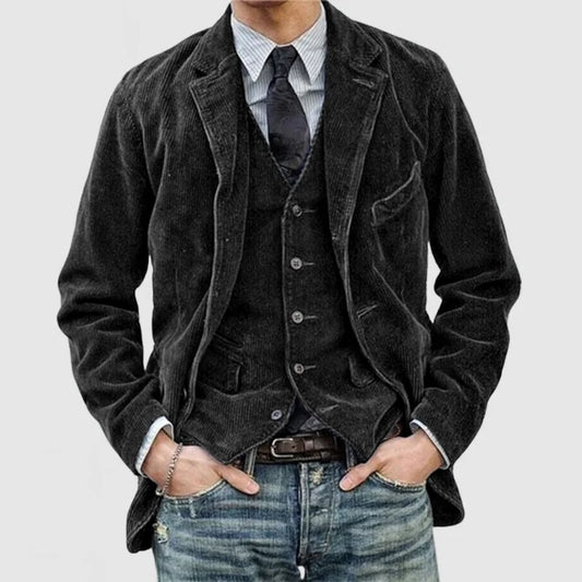 Miles™ - Set Blazer e Gilet Vintage Elegante