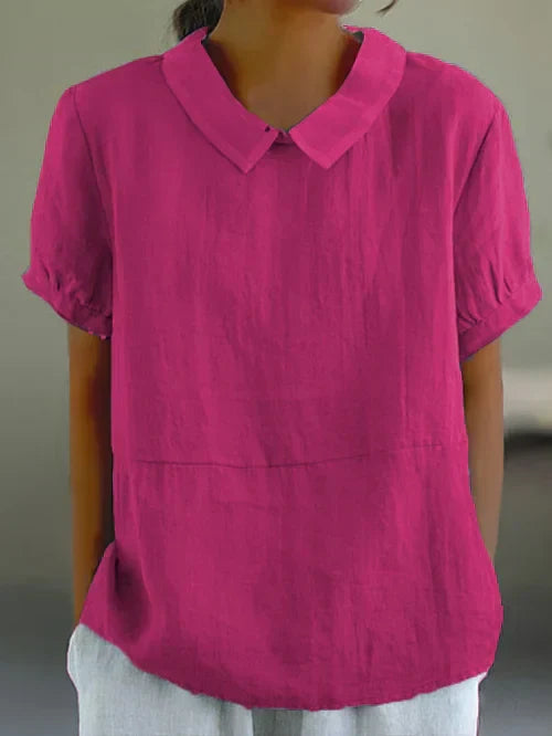 Amalie™ | Blusa con Collo e Vestibilità Relaxed