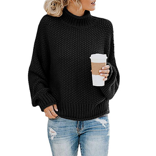 Noel - Maglione con Collo Alto Confortevole