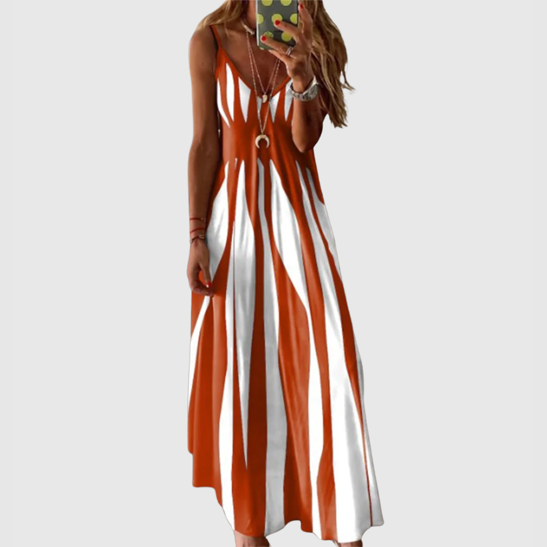 Ariella - Abito Maxi Striped Senza Maniche Chic