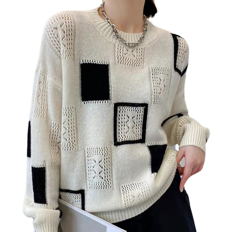 Emma - Maglione Blocco Geometrico Confortevole