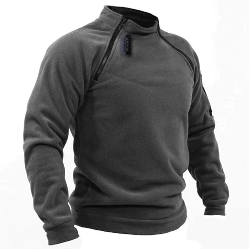 Jomartson - Pullover in Fleece Stile Militare