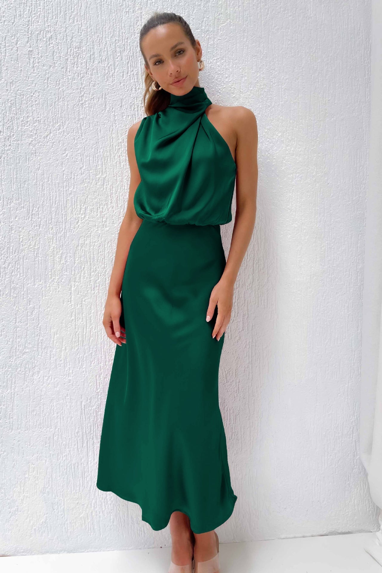 Lydia™ | Abito Lungo con Scollo a V all'Americana
