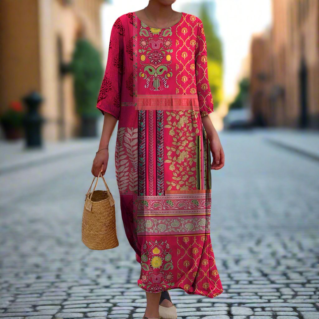 Marlene™ | Abito Maxy Boho a Vestibilità Morbida