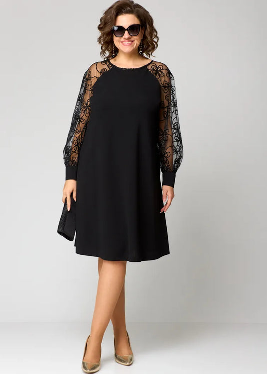 Destiny - Abito con Maniche in Pizzo alla Moda