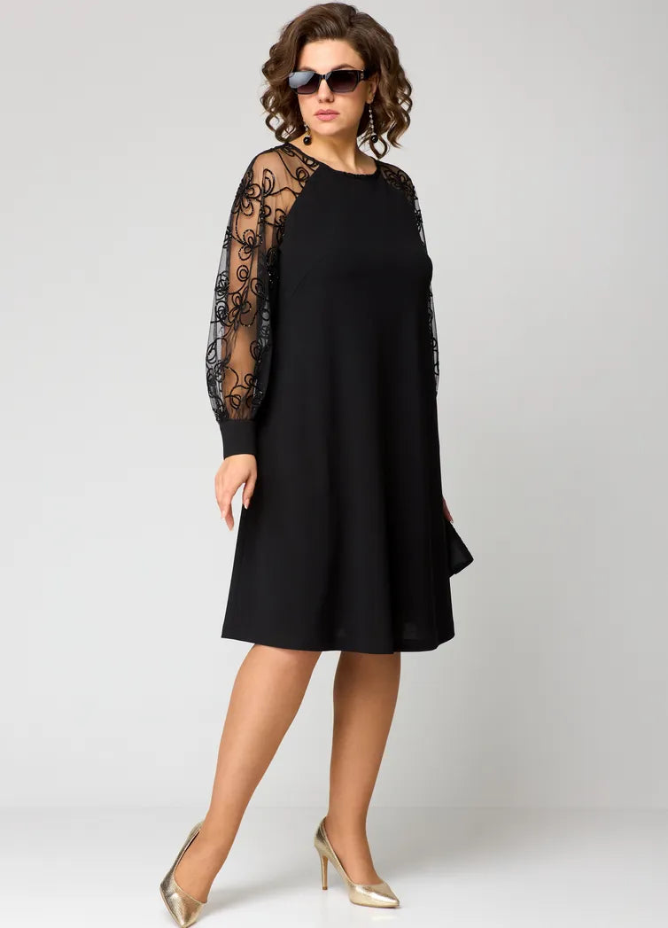 Destiny - Abito con Maniche in Pizzo alla Moda