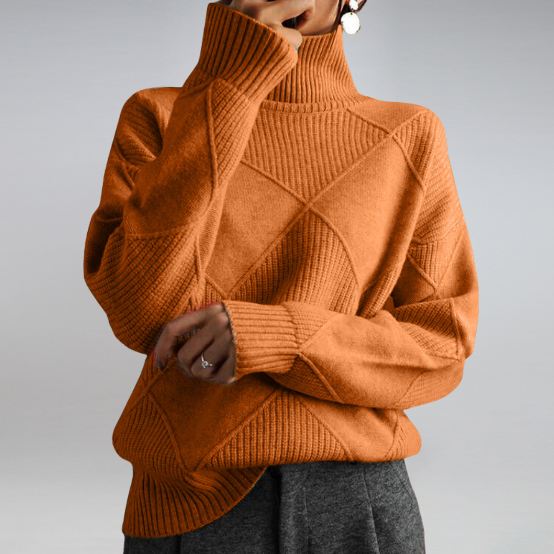 Adelle™ | Pullover con Collo Alto Confortevole