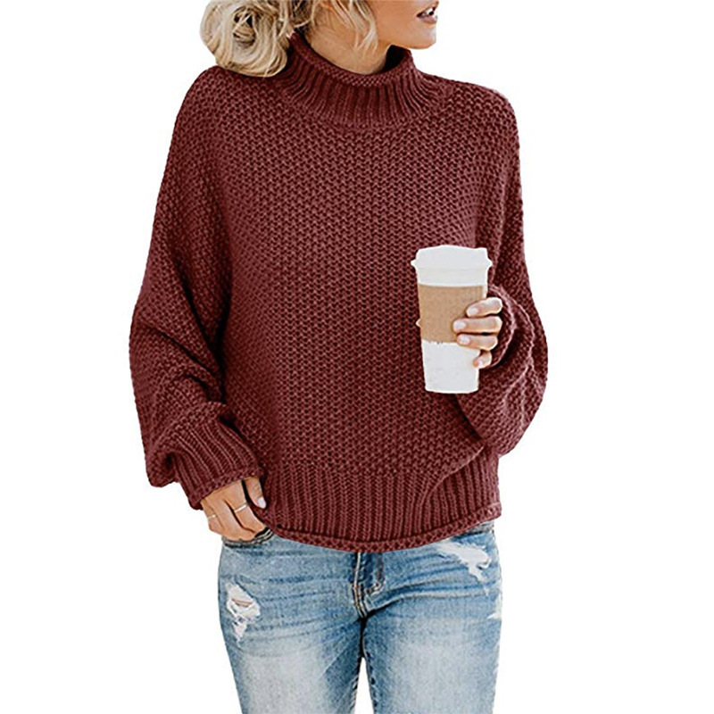 Noel - Maglione con Collo Alto Confortevole