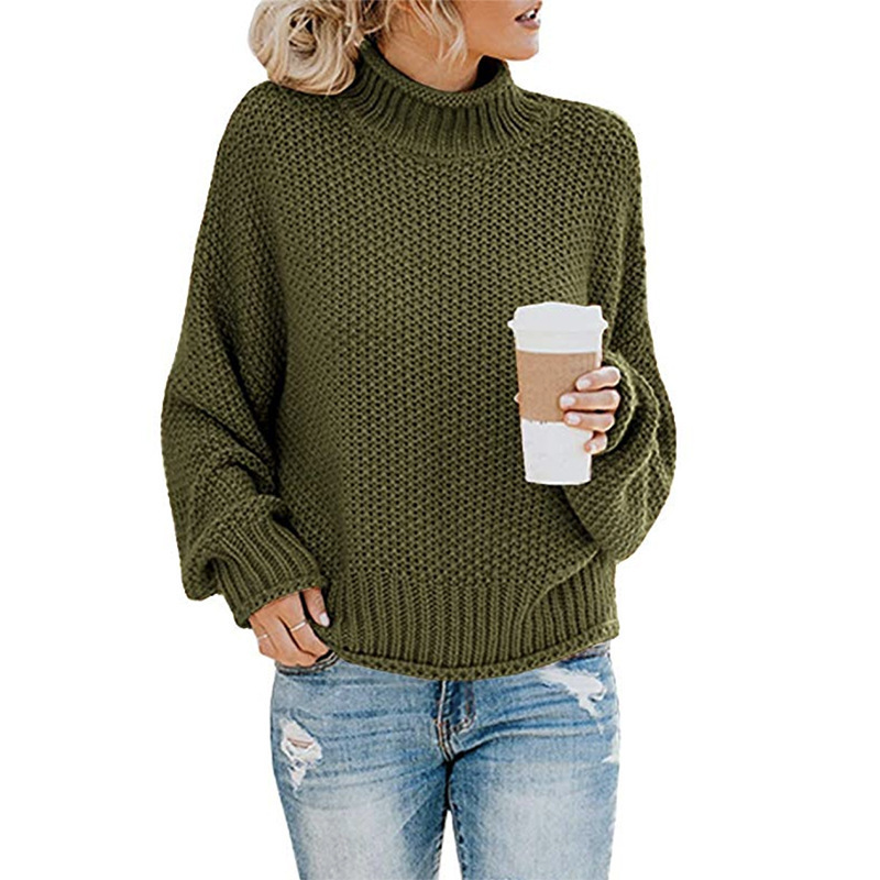 Noel - Maglione con Collo Alto Confortevole