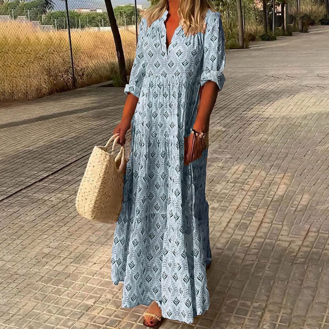 Alexa - Elegante Abito Maxi Flowy Boho