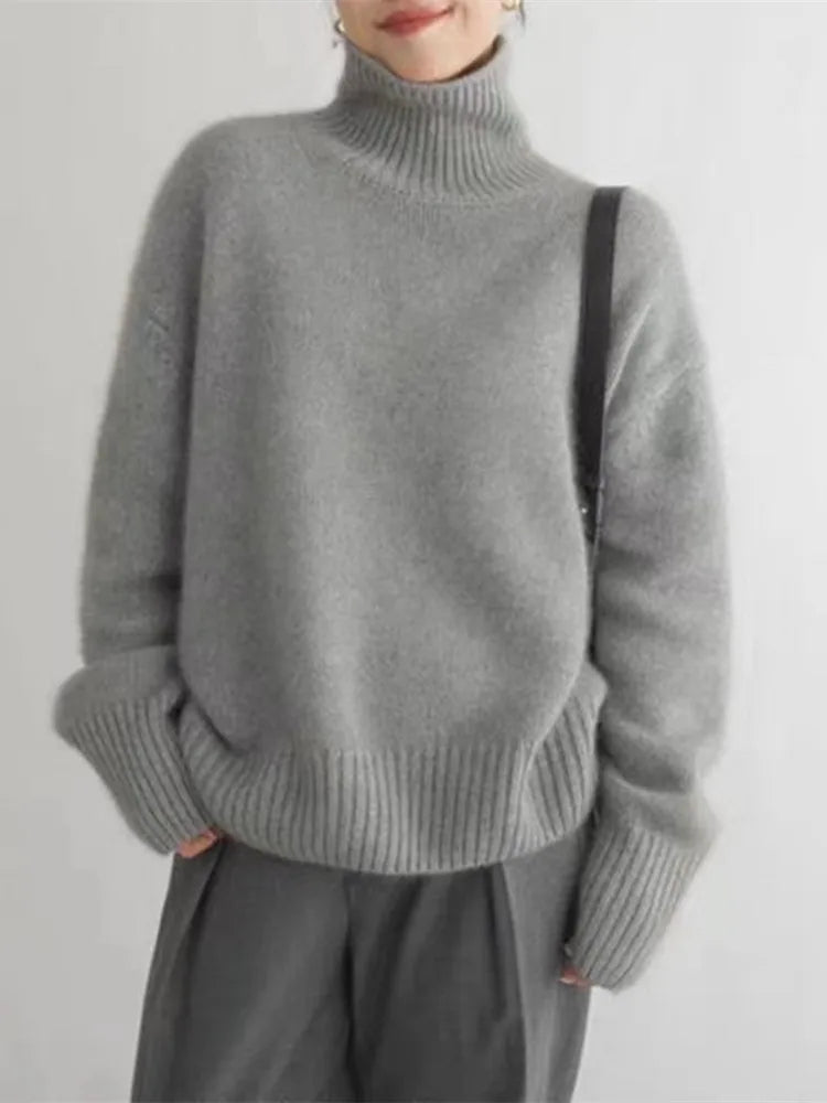 Avery™ - Maglione Collo Alto Comodo