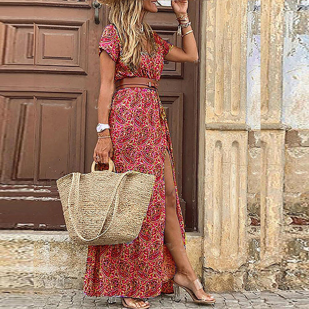 Vieve™ | Abito Maxi Stile Ibiza con Vita Adattabile