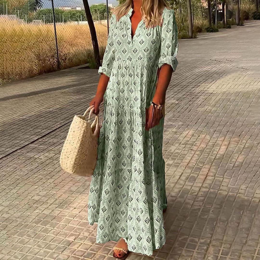 Alexa - Elegante Abito Maxi Flowy Boho