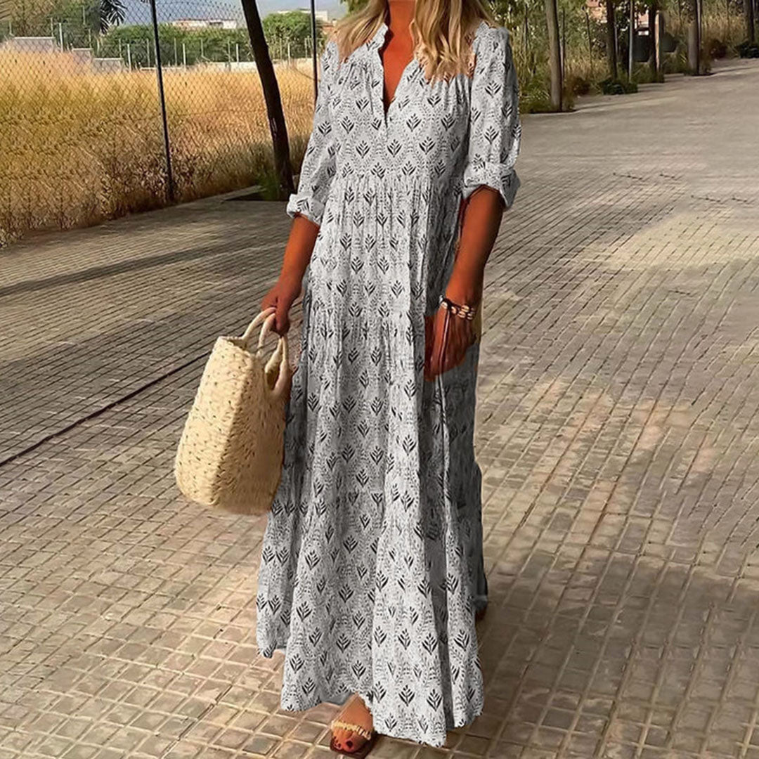 Alexa - Elegante Abito Maxi Flowy Boho