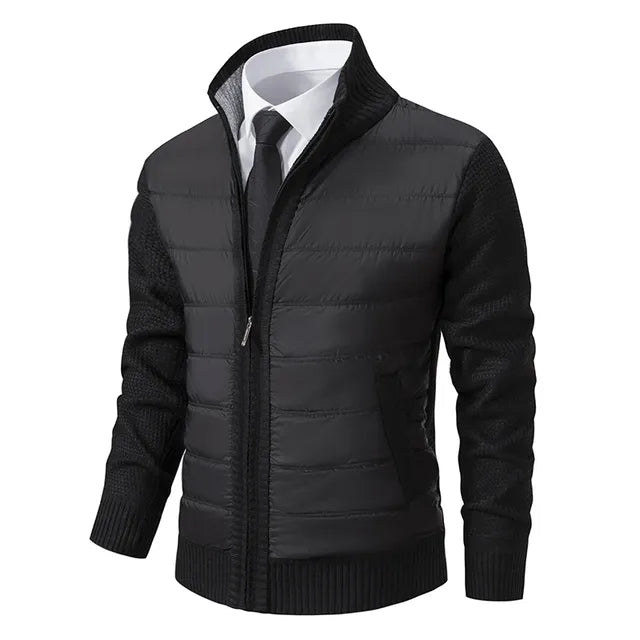 Giacca a maglia invernale versatile da uomo