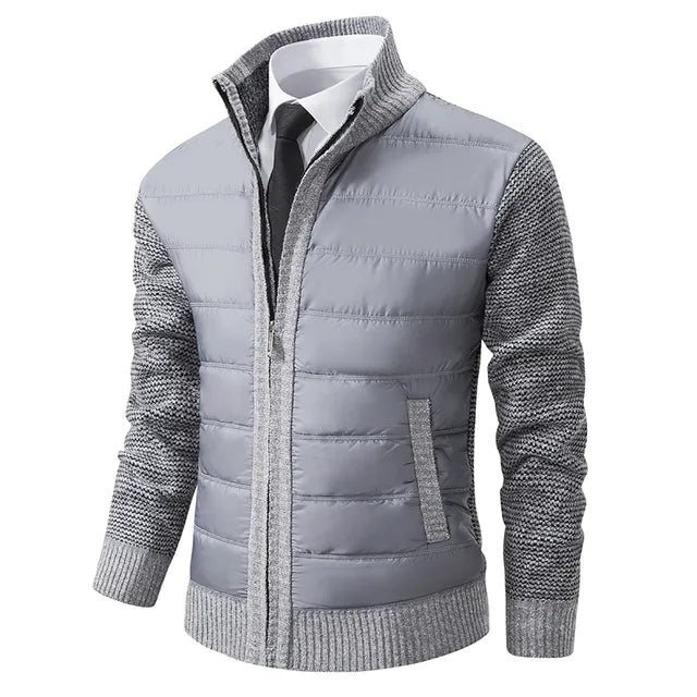 Giacca a maglia invernale versatile da uomo