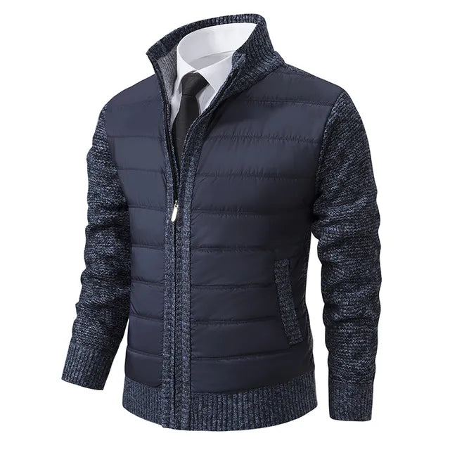 Giacca a maglia invernale versatile da uomo