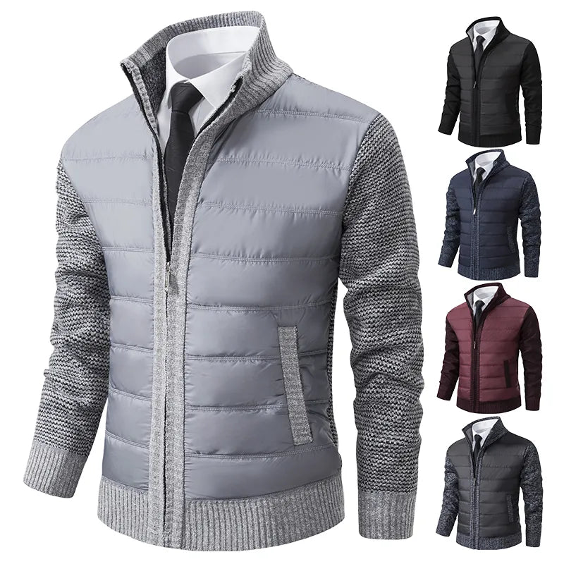 Giacca a maglia invernale versatile da uomo