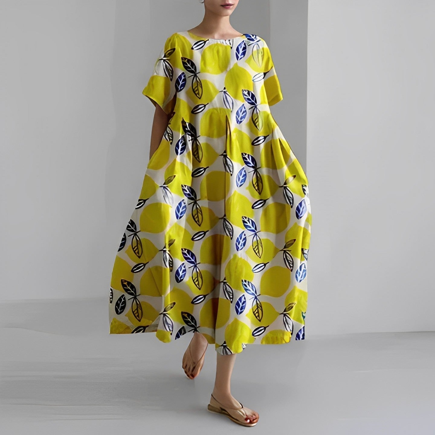 Daisy - Abito Maxi Lungo Ampio Retro